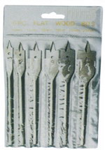 6pcs Wood Flat Bit Set