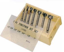 7pcs Wood Working Forstner Bit Set