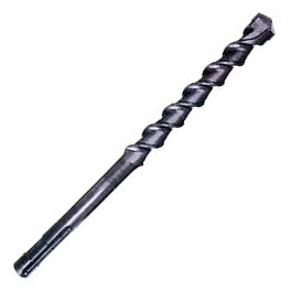 Long Dual Slot Round Shank Electric hammer drill bit